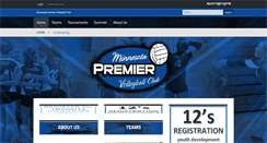 Desktop Screenshot of mnpremiervb.com